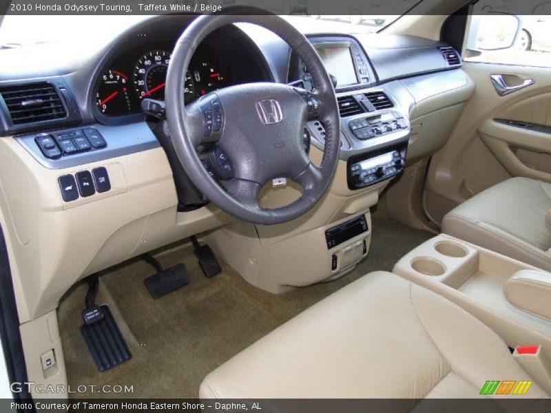  2010 Odyssey Touring Beige Interior