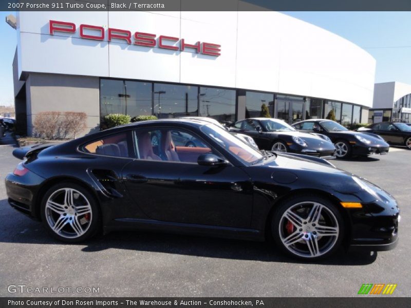 Black / Terracotta 2007 Porsche 911 Turbo Coupe