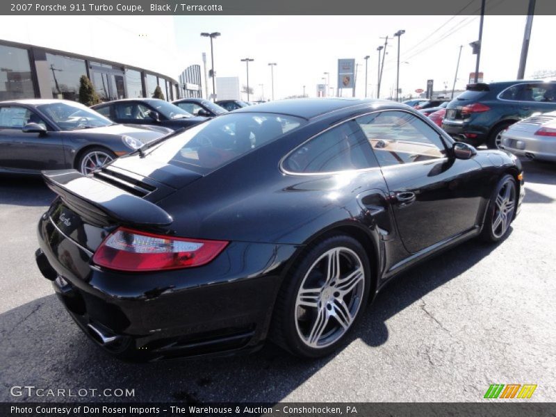 Black / Terracotta 2007 Porsche 911 Turbo Coupe