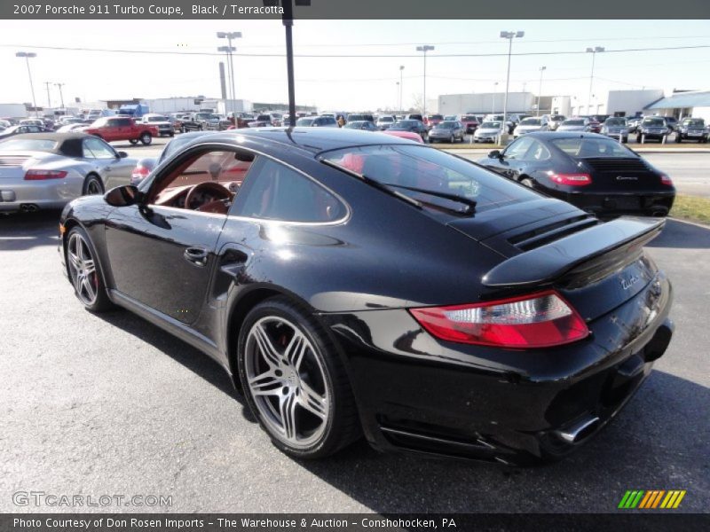 Black / Terracotta 2007 Porsche 911 Turbo Coupe