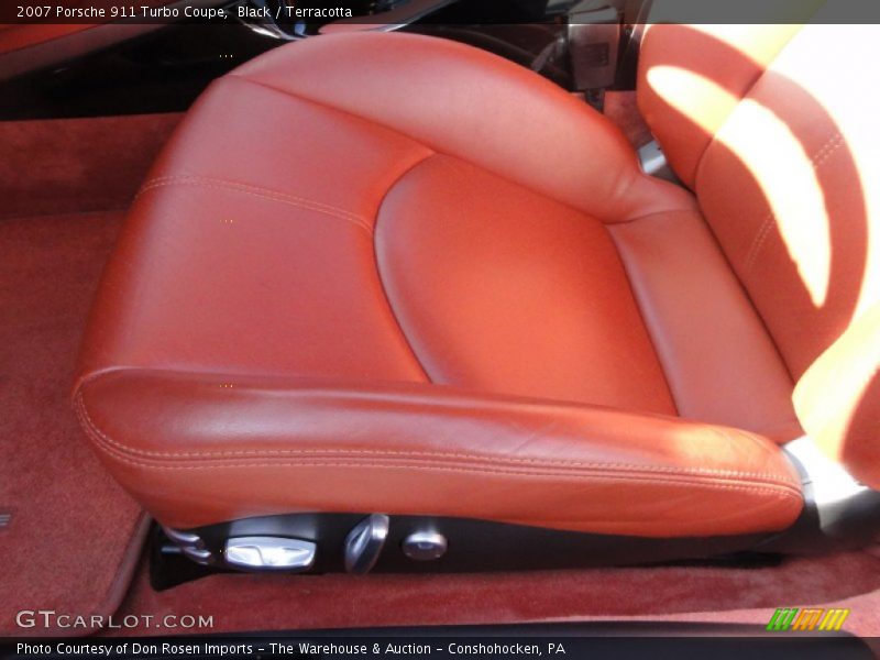 Black / Terracotta 2007 Porsche 911 Turbo Coupe