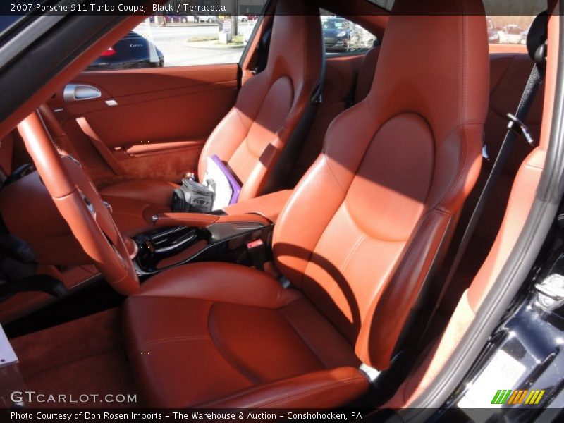 Black / Terracotta 2007 Porsche 911 Turbo Coupe