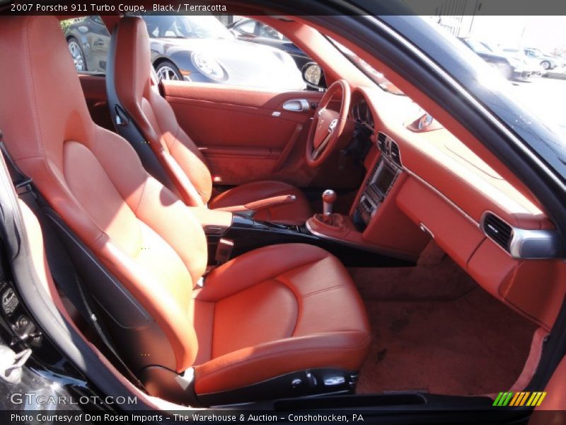 Black / Terracotta 2007 Porsche 911 Turbo Coupe
