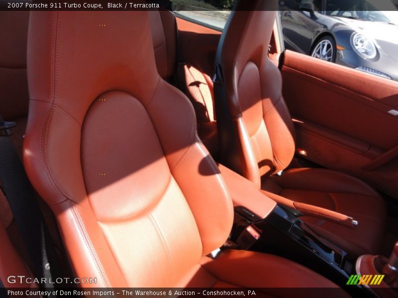 Black / Terracotta 2007 Porsche 911 Turbo Coupe