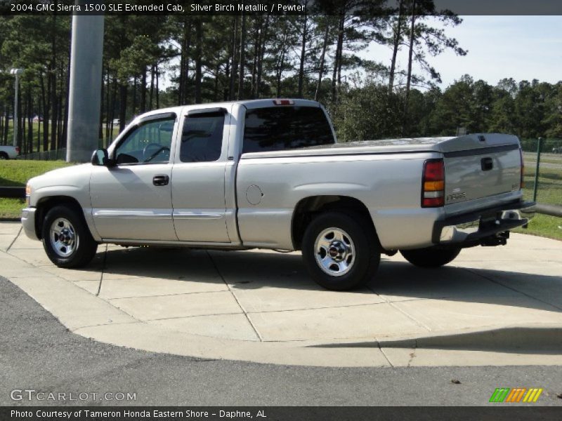 Silver Birch Metallic / Pewter 2004 GMC Sierra 1500 SLE Extended Cab