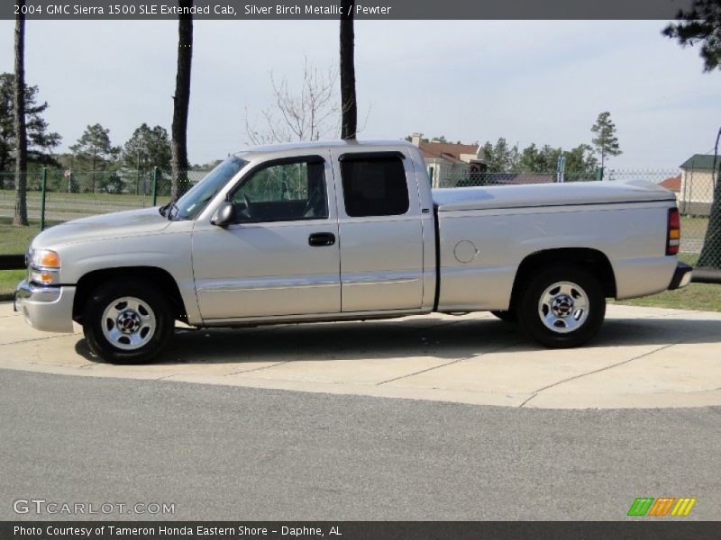  2004 Sierra 1500 SLE Extended Cab Silver Birch Metallic
