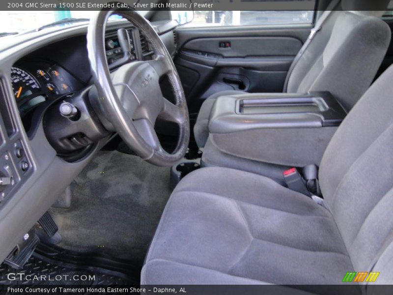  2004 Sierra 1500 SLE Extended Cab Pewter Interior
