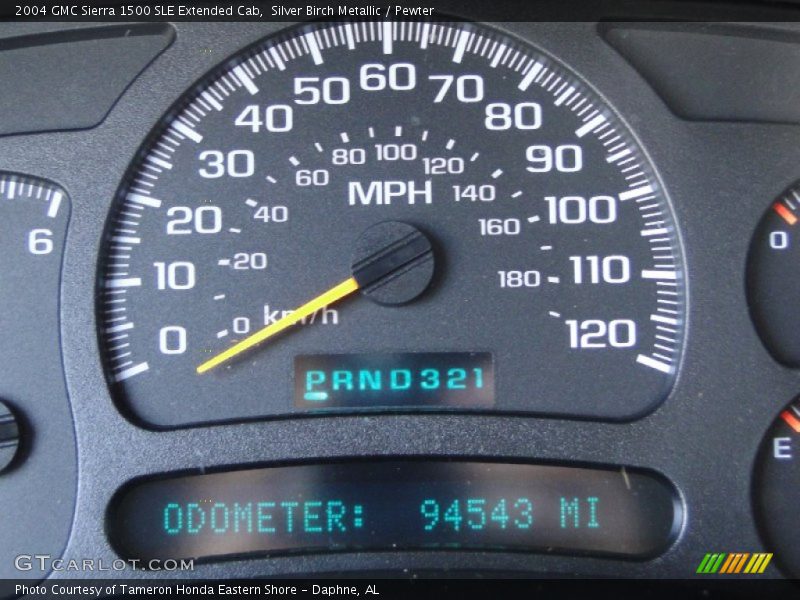 Silver Birch Metallic / Pewter 2004 GMC Sierra 1500 SLE Extended Cab