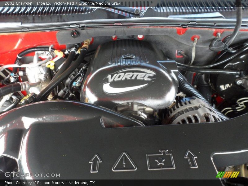 Victory Red / Graphite/Medium Gray 2002 Chevrolet Tahoe LS