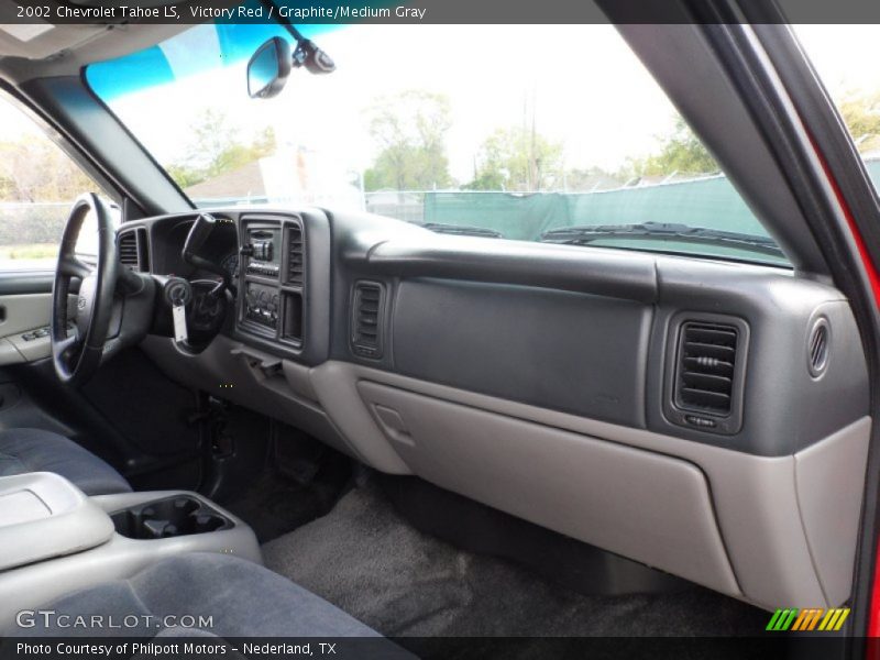 Victory Red / Graphite/Medium Gray 2002 Chevrolet Tahoe LS