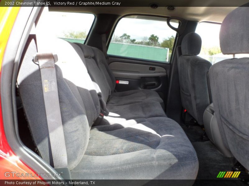 Victory Red / Graphite/Medium Gray 2002 Chevrolet Tahoe LS