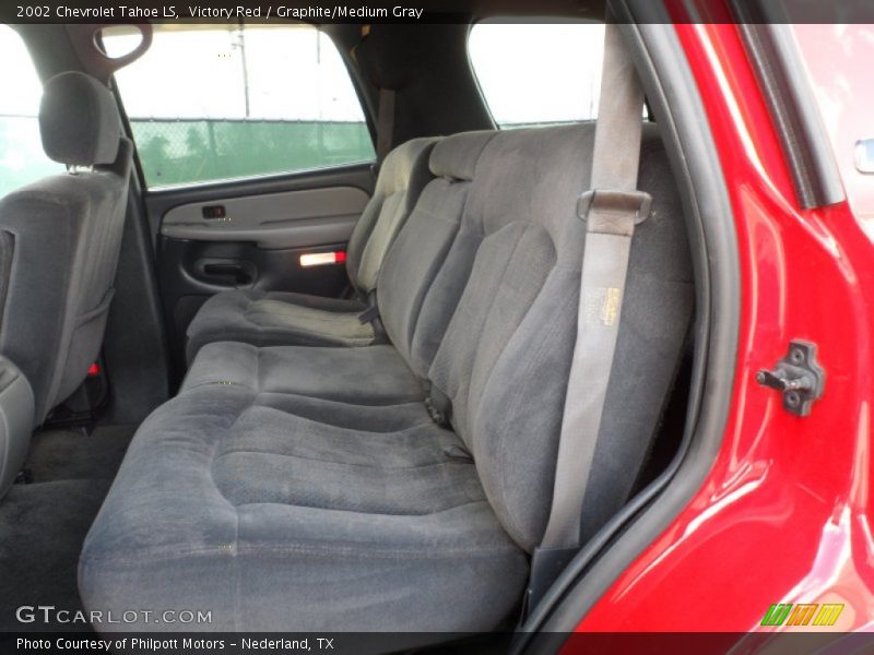 Victory Red / Graphite/Medium Gray 2002 Chevrolet Tahoe LS