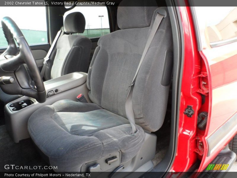 Victory Red / Graphite/Medium Gray 2002 Chevrolet Tahoe LS