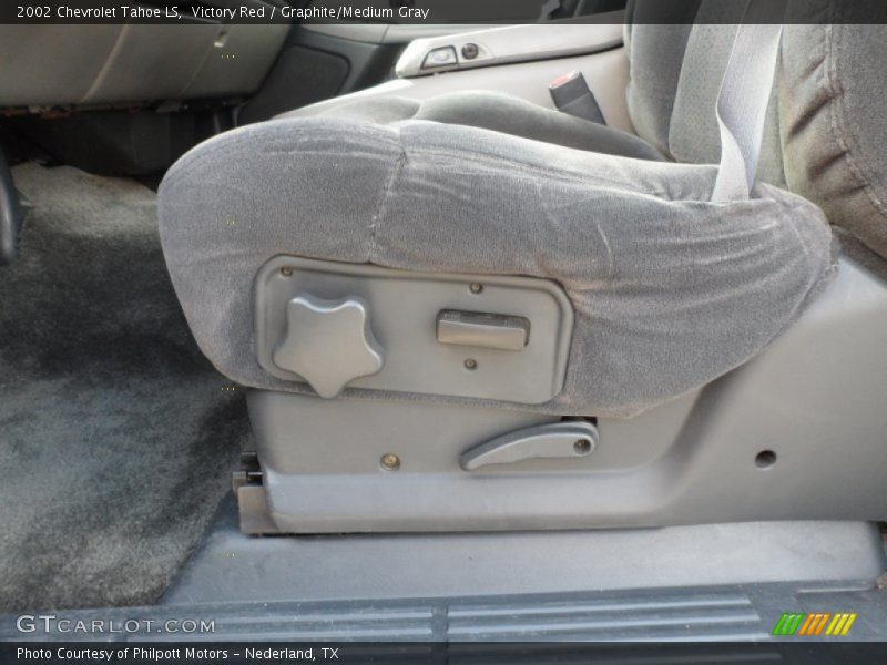 Victory Red / Graphite/Medium Gray 2002 Chevrolet Tahoe LS