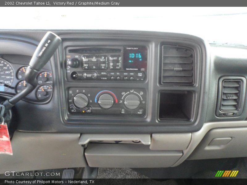 Victory Red / Graphite/Medium Gray 2002 Chevrolet Tahoe LS