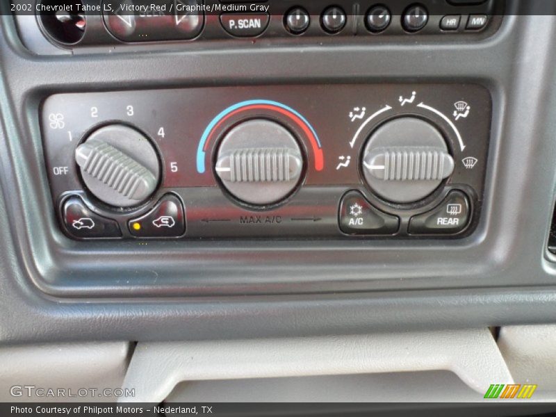 Victory Red / Graphite/Medium Gray 2002 Chevrolet Tahoe LS