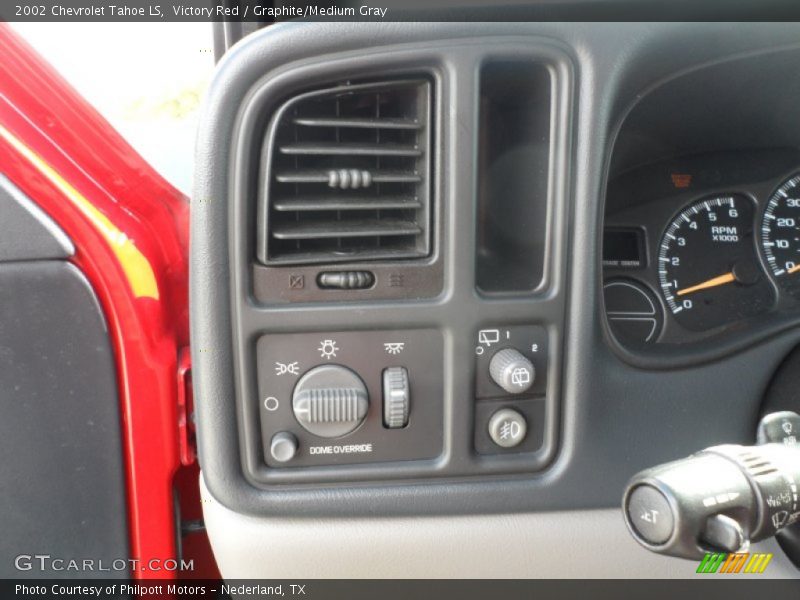 Victory Red / Graphite/Medium Gray 2002 Chevrolet Tahoe LS