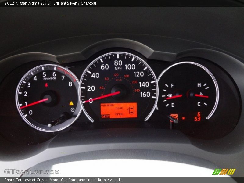 Brilliant Silver / Charcoal 2012 Nissan Altima 2.5 S