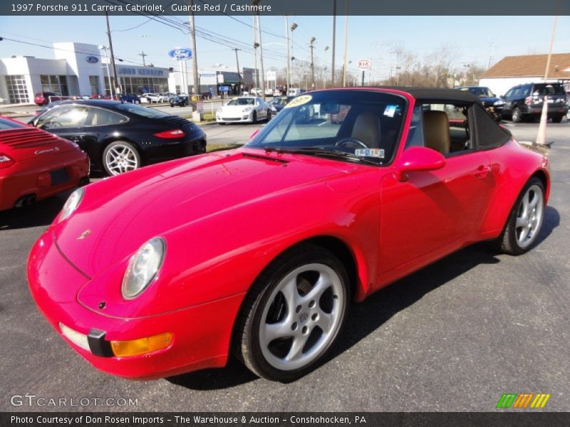 Front 3/4 View of 1997 911 Carrera Cabriolet