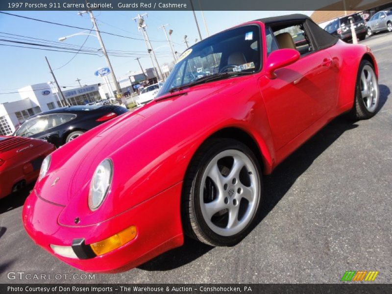 Guards Red / Cashmere 1997 Porsche 911 Carrera Cabriolet