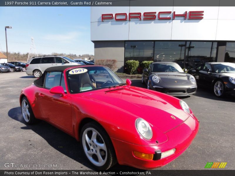 Guards Red / Cashmere 1997 Porsche 911 Carrera Cabriolet
