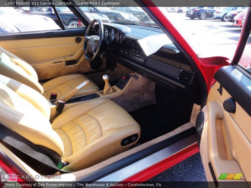 Guards Red / Cashmere 1997 Porsche 911 Carrera Cabriolet