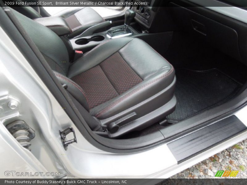 Brilliant Silver Metallic / Charcoal Black/Red Accents 2009 Ford Fusion SE Sport