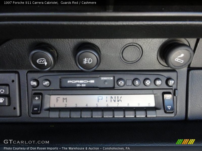 Audio System of 1997 911 Carrera Cabriolet