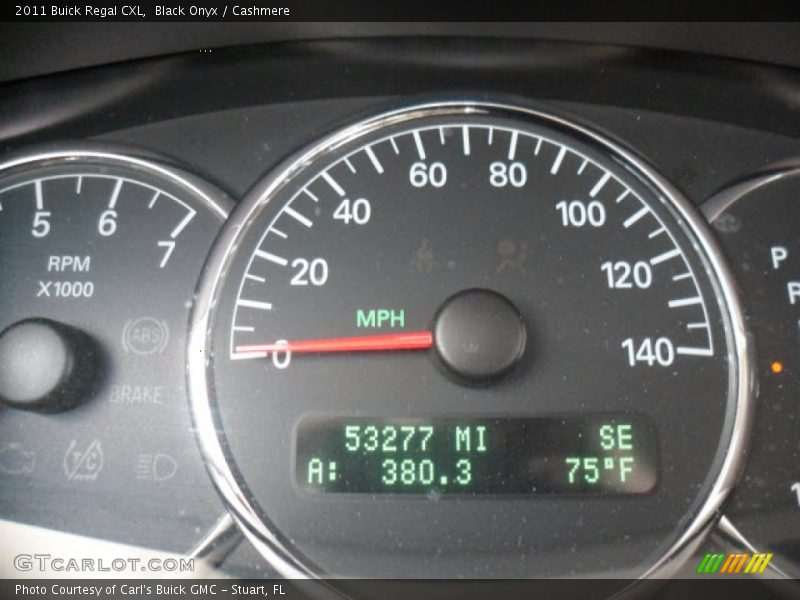 Black Onyx / Cashmere 2011 Buick Regal CXL