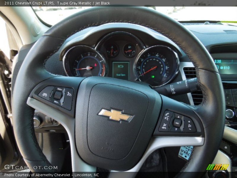 Taupe Gray Metallic / Jet Black 2011 Chevrolet Cruze LT/RS