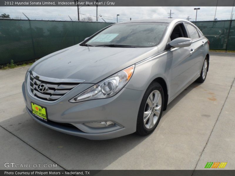 Iridescent Silver Blue Pearl / Gray 2012 Hyundai Sonata Limited