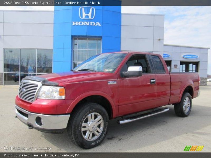 Redfire Metallic / Black 2008 Ford F150 Lariat SuperCab 4x4