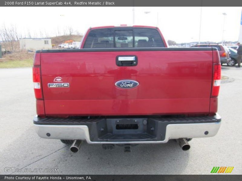 Redfire Metallic / Black 2008 Ford F150 Lariat SuperCab 4x4