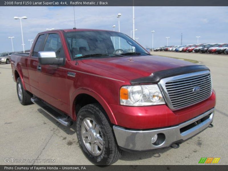 Redfire Metallic / Black 2008 Ford F150 Lariat SuperCab 4x4
