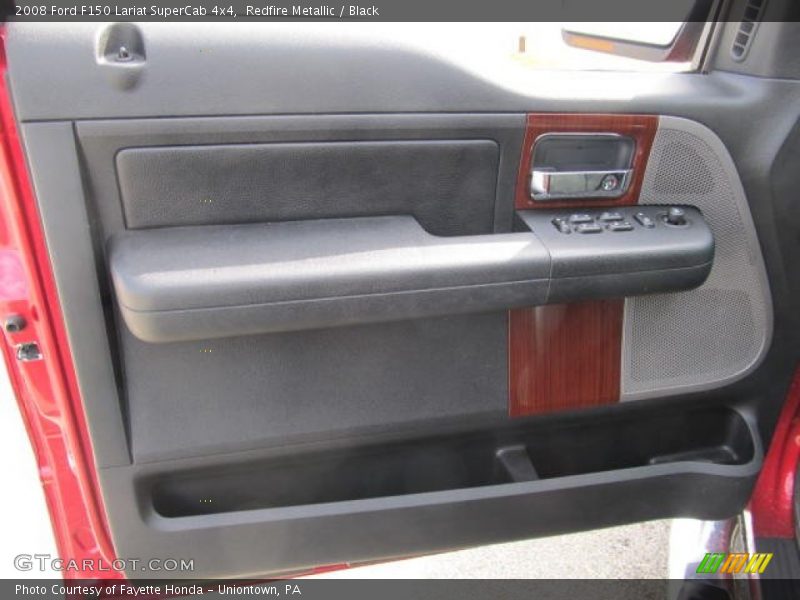 Redfire Metallic / Black 2008 Ford F150 Lariat SuperCab 4x4