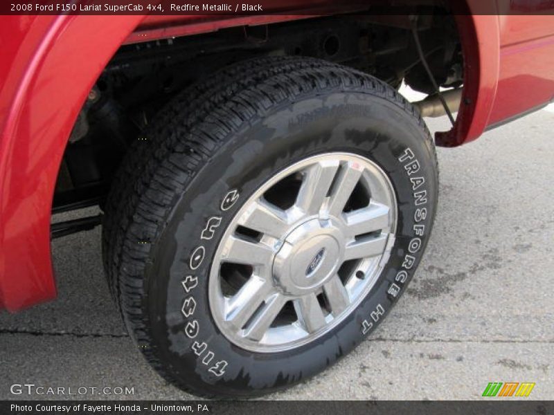 Redfire Metallic / Black 2008 Ford F150 Lariat SuperCab 4x4