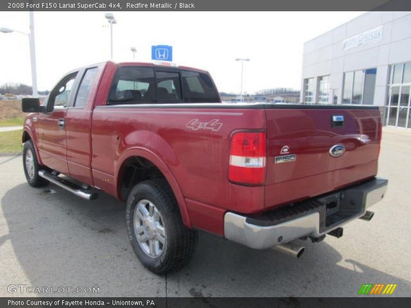 Redfire Metallic / Black 2008 Ford F150 Lariat SuperCab 4x4