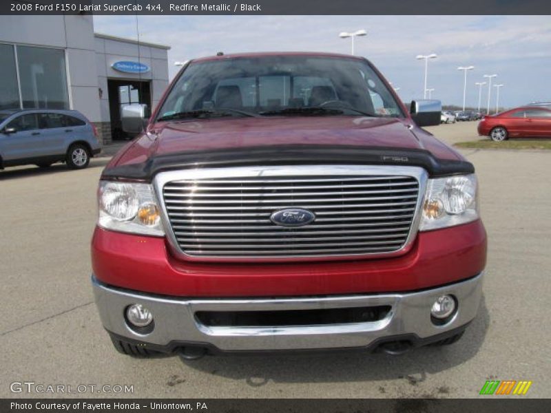 Redfire Metallic / Black 2008 Ford F150 Lariat SuperCab 4x4