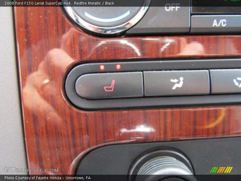 Redfire Metallic / Black 2008 Ford F150 Lariat SuperCab 4x4