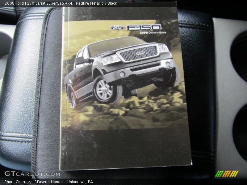 Redfire Metallic / Black 2008 Ford F150 Lariat SuperCab 4x4