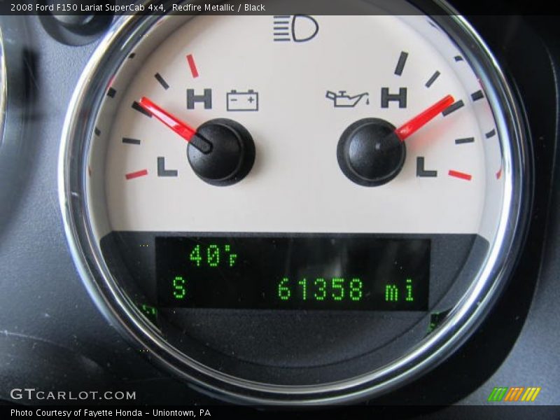 Redfire Metallic / Black 2008 Ford F150 Lariat SuperCab 4x4