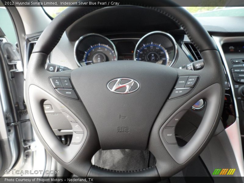 Iridescent Silver Blue Pearl / Gray 2012 Hyundai Sonata Limited