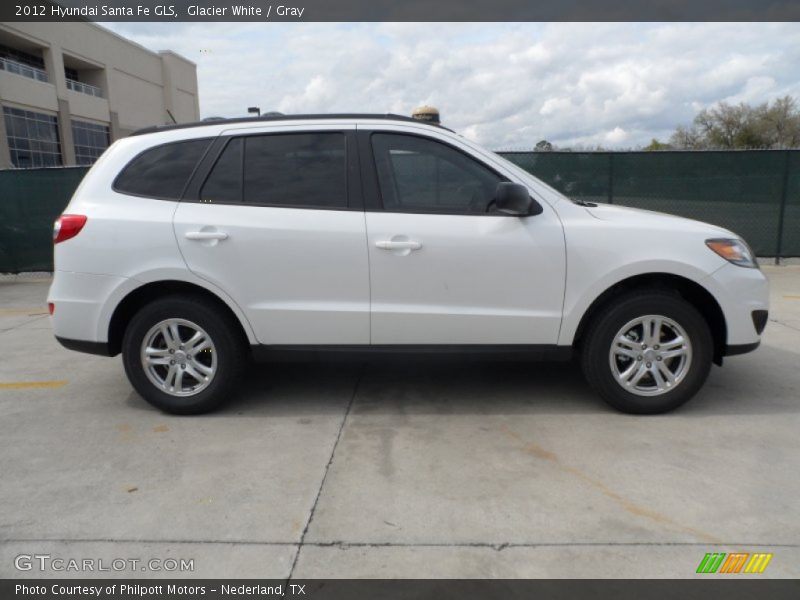 Glacier White / Gray 2012 Hyundai Santa Fe GLS