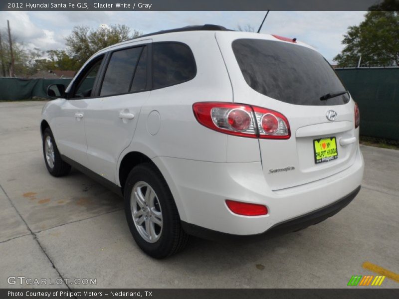 Glacier White / Gray 2012 Hyundai Santa Fe GLS