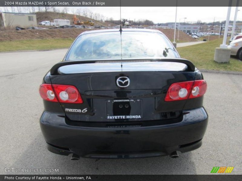 Onyx Black / Beige 2004 Mazda MAZDA6 s Sport Sedan