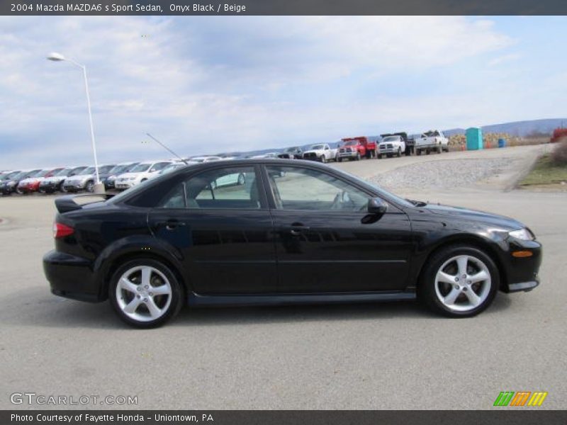 Onyx Black / Beige 2004 Mazda MAZDA6 s Sport Sedan