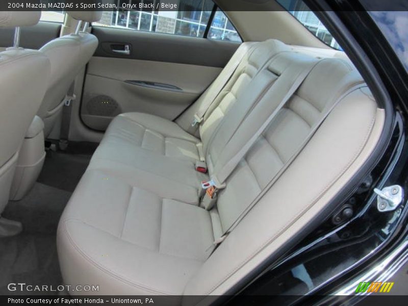 Onyx Black / Beige 2004 Mazda MAZDA6 s Sport Sedan