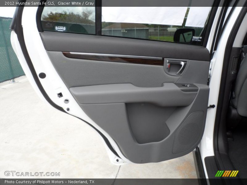 Glacier White / Gray 2012 Hyundai Santa Fe GLS