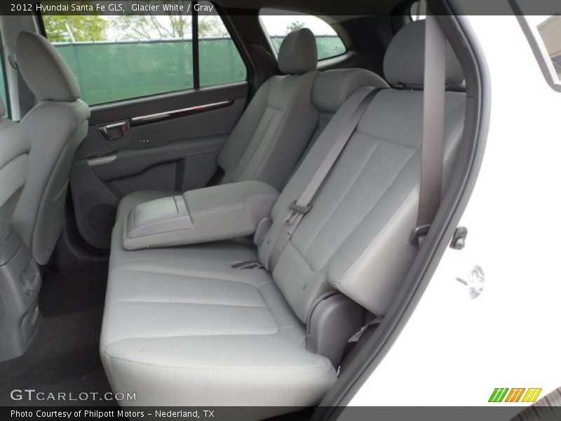 Glacier White / Gray 2012 Hyundai Santa Fe GLS