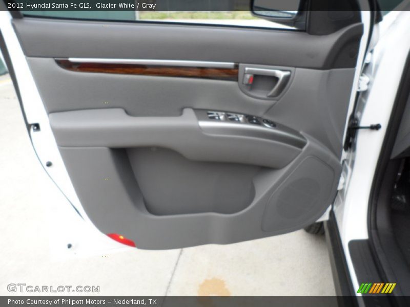 Glacier White / Gray 2012 Hyundai Santa Fe GLS